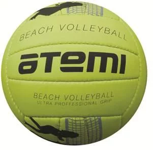 Мяч в/б ATEMI BEACH PLAY, PVC, foam, 18 п., желт/бел, м/ш